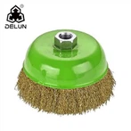 Escova de arame frisada para moedor